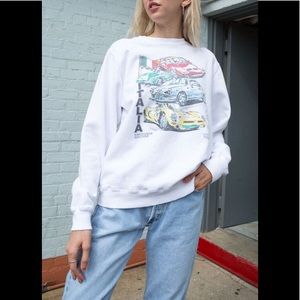 brandy melville car sweatshirt